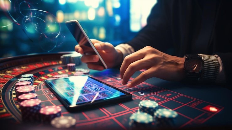 Pengguna sedang mengakses penawaran khusus melalui perangkat mobile